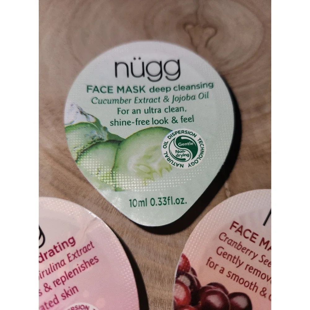 (3 Pack) NUGG‎ Deep Cleansing Hydrating Exfoliating Face Masks, 0.33 FZ